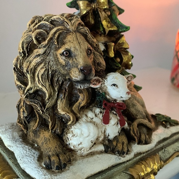 Christmas home decor Lion sheep 🦁 Christopher Radko Walt Disney theme parks - Picture 11 of 13